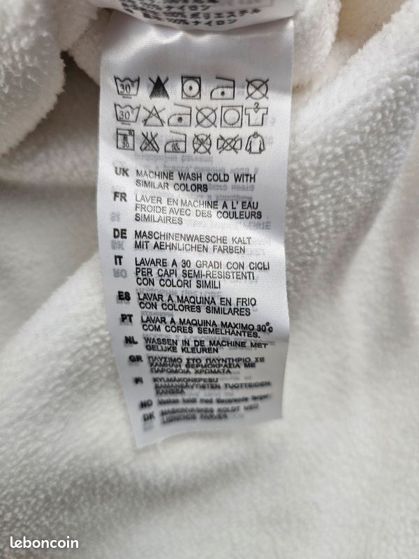 Veste Carhartt WIP Nimbus Pullover Blanc Off-White Taille S - Vintage Y2K Fleece Anorak Jacket (image 11)