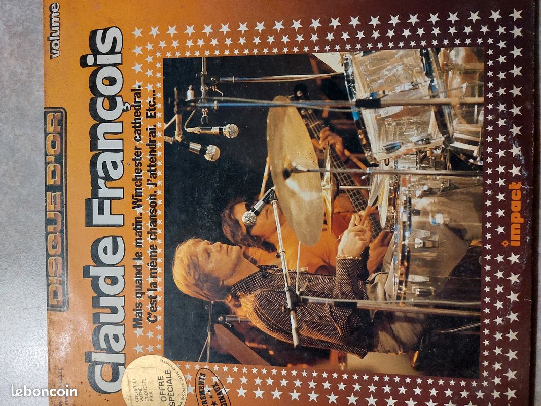 Disque vinyle 33 tours Claude François Disque d'or (image 1)