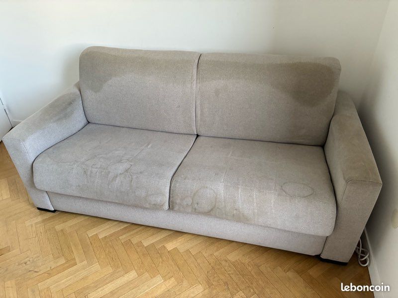 Vend canapé 3 places convertible + matelas et rangements (image 3)
