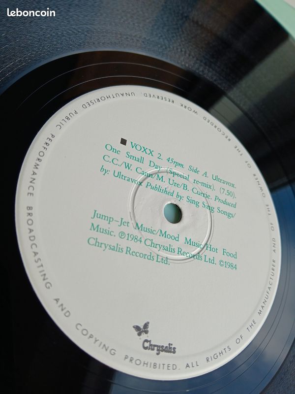 Ultravox – One Small Day (Special Re-Mix) - pressage anglais (image 6)
