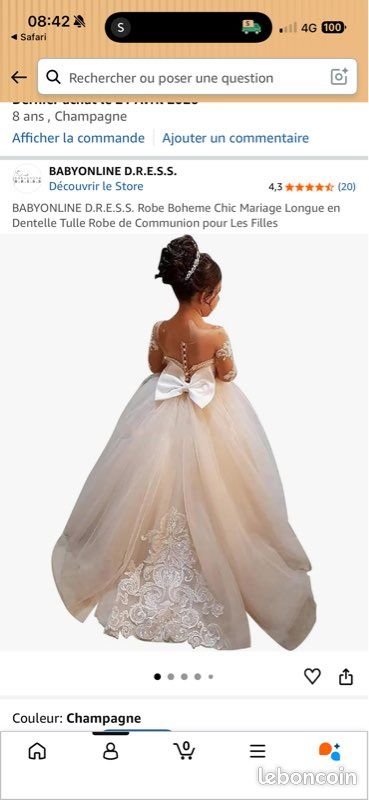 Robe mariage enfant (image 1)