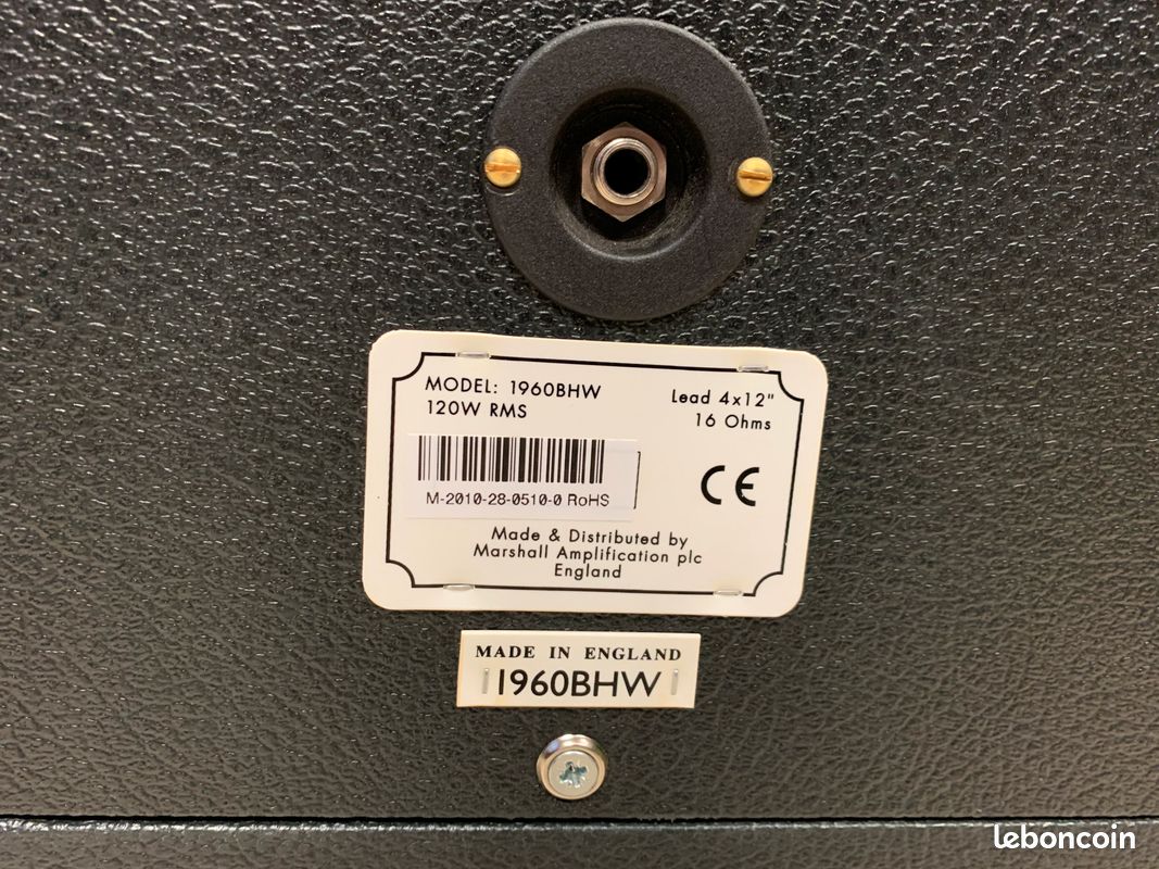 Baffle Marshall 1960 BHW Handwired 4x12' Celetion G12H30 55Hz (image 2)