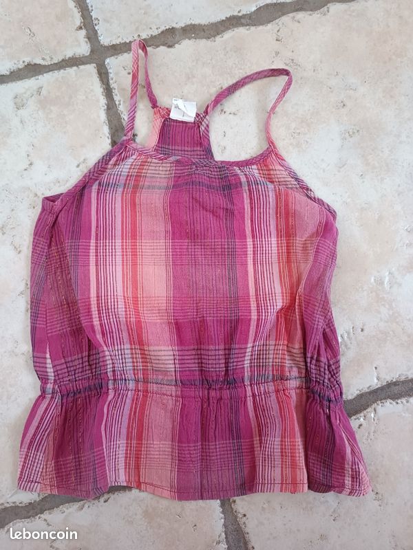 Tunique rose/lila - Carrefour - 7 ans (image 1)