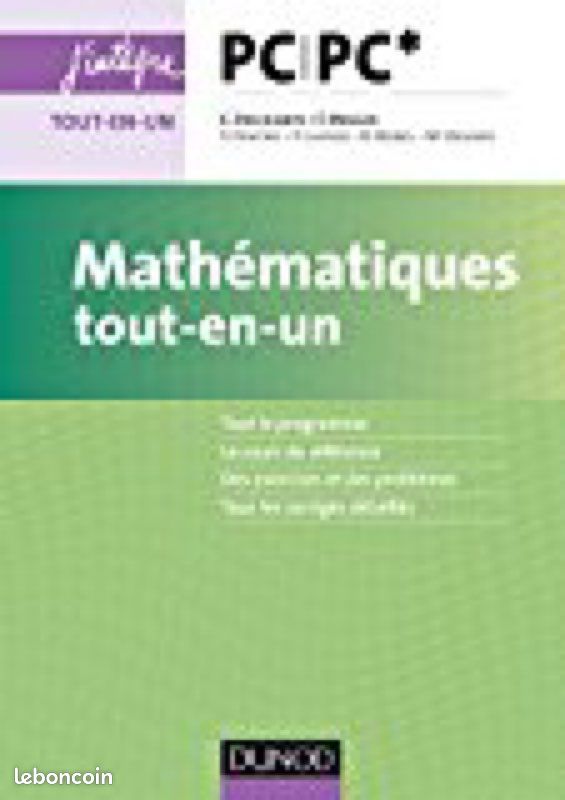Mathématiques J’intègre PC/PC (image 1)
