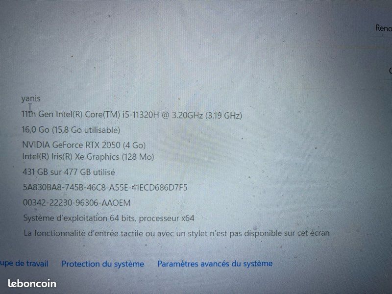 Ordinateur Seulement main propre (image 4)