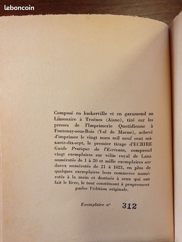 RARE DEDICASSE : Ecrire - Guide pratique de l'écrivain (image 3)