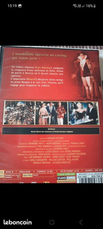 DVD Luis Mariano - Le Chanteur de Mexico (image 2)