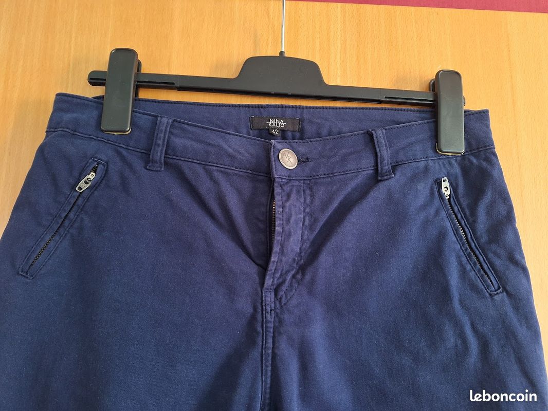 Pantalon Décontracté En Soie 100% Rianna + Nina - Taille M, Tour De Jambe 31" - Neuf Avec Étiquettes
