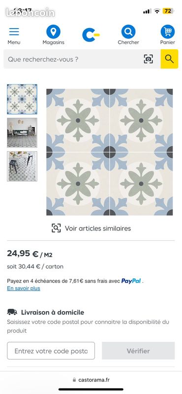 Carrelage effet carreau de ciment (image 5)