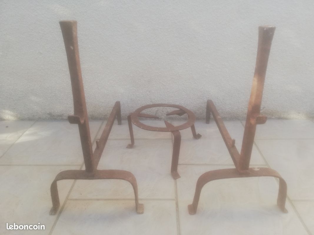 Chenets plus trépied (image 1)