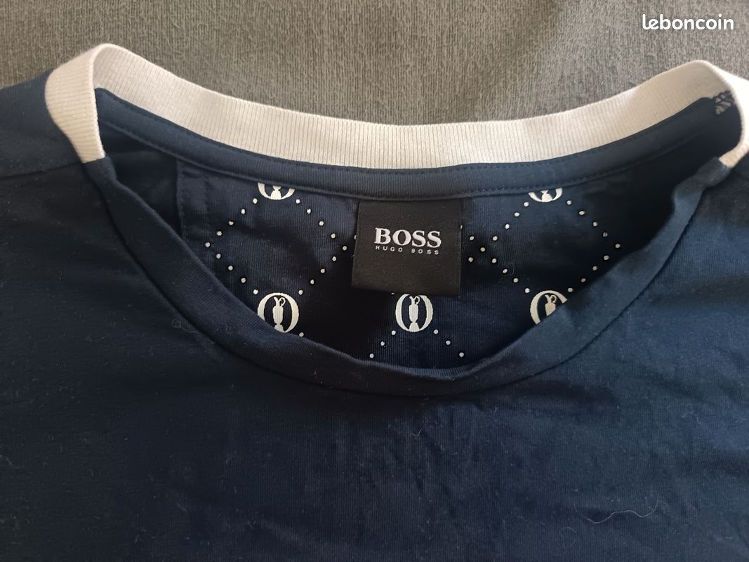 Tee-shirt bleu marine hugo boss taille L (image 2)
