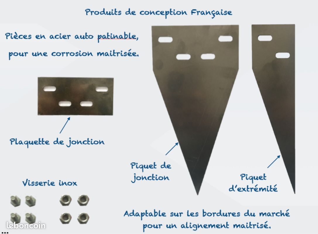 Bordure de jardin en acier Corten (image 4)