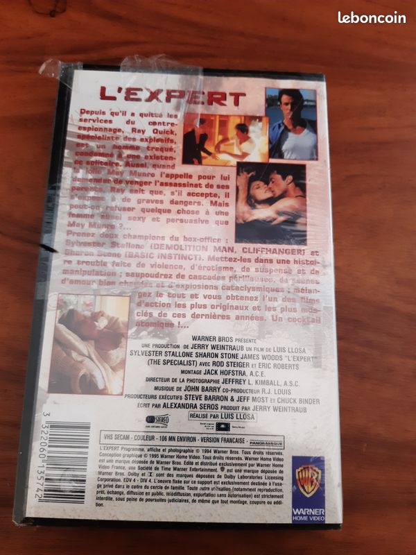 Cassette VHS Secam couleur avec Sharon Stone (image 2)