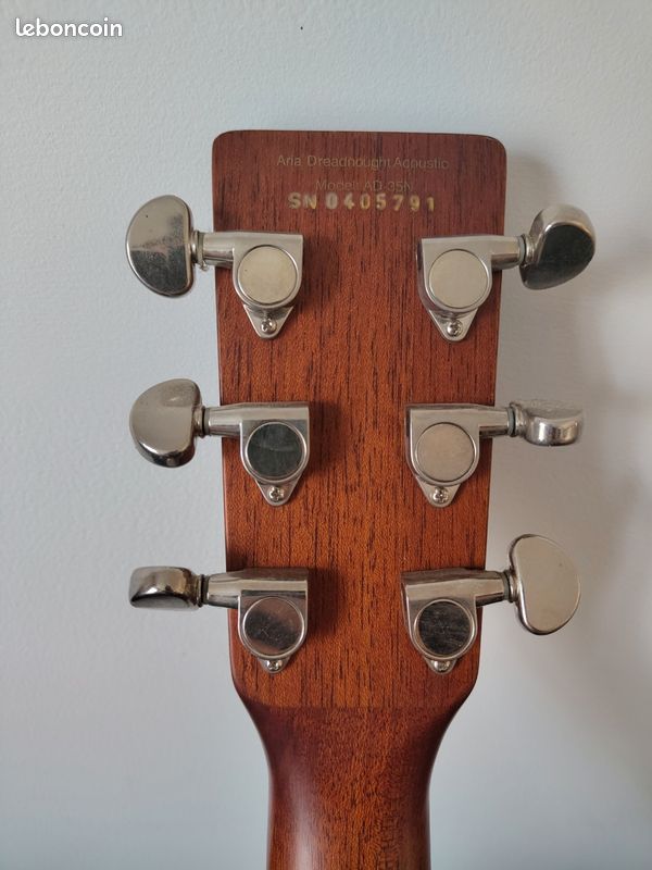 Guitare acoustique Aria Dreadnought AD-35N - Instruments de musique