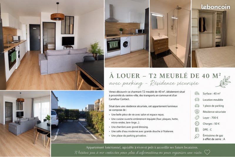 Appartement 2 pièces 40 m² · à Reims · 40 m² · 750 €