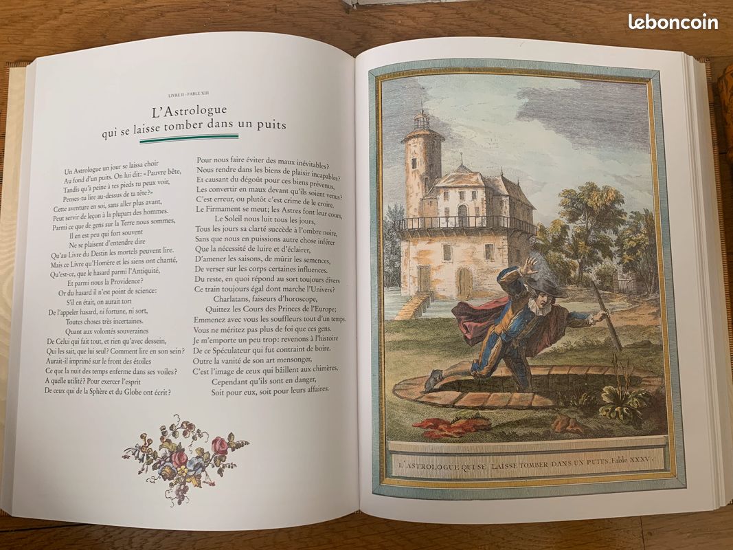 Diane de Selliers – Rare coffret des Fables de La Fontaine en très bon état, 1er ouvrage publié par Diane de Selliers en 1992 (2 tomes) (image 3)