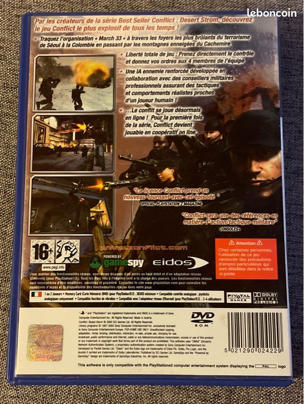 Jeu Conflict: Global Storm Pour PlayStation 2 - Version PAL - Complet Et En Très Bon État