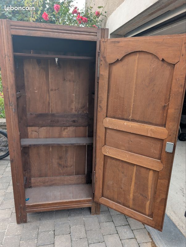 Belle armoire ancienne en bois massif / Style rustique (image 2)