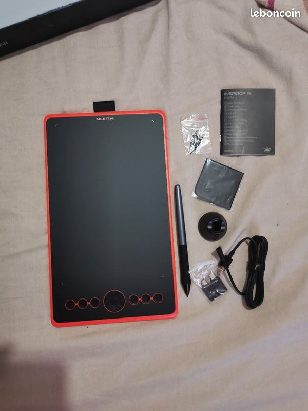 Tablette graphique Huion Inspiroy Ink H320M rouge (image 4)