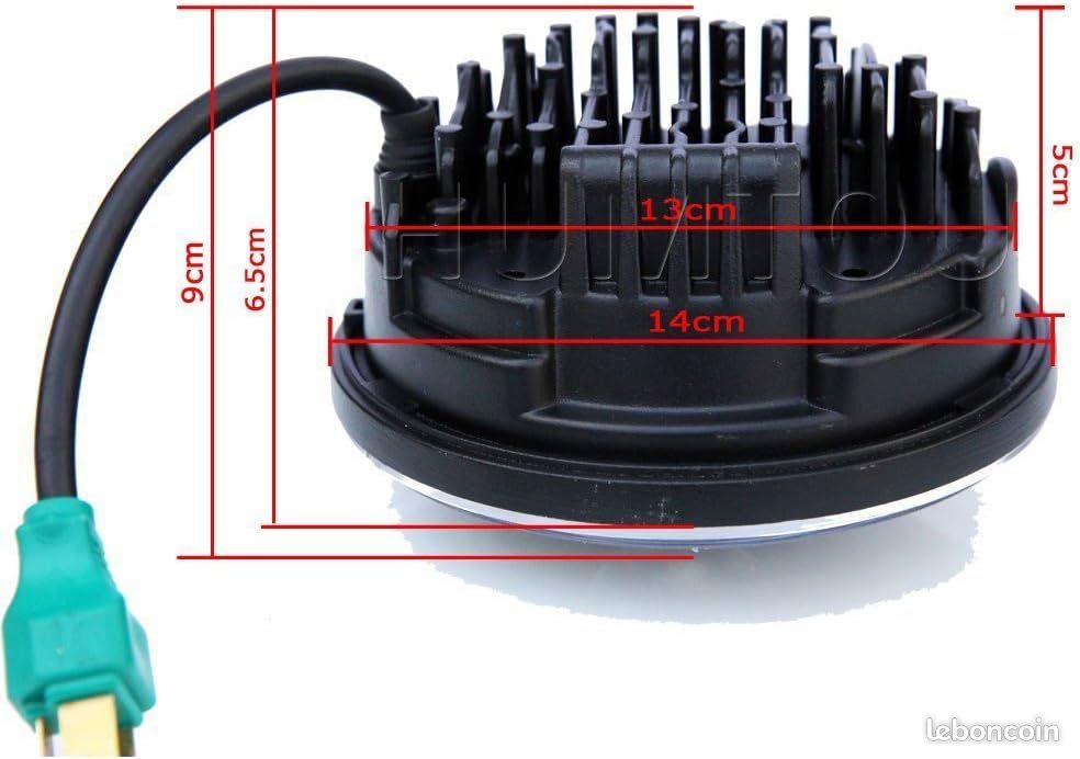 Locisne 5-3 / 4 ""5.75"" Projecteur à LED rond Projecteur Daymaker pour Harley D (image 4)