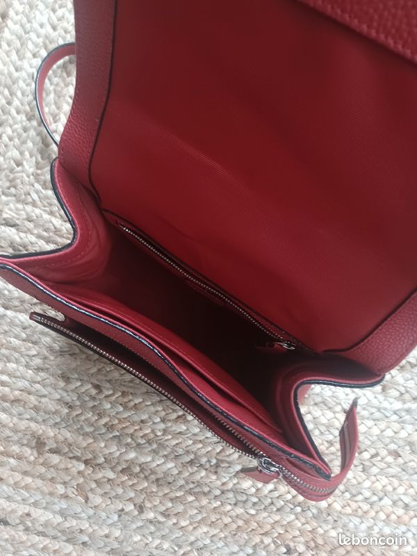 SAC LANCEL NINON Rouge NEUF (image 5)