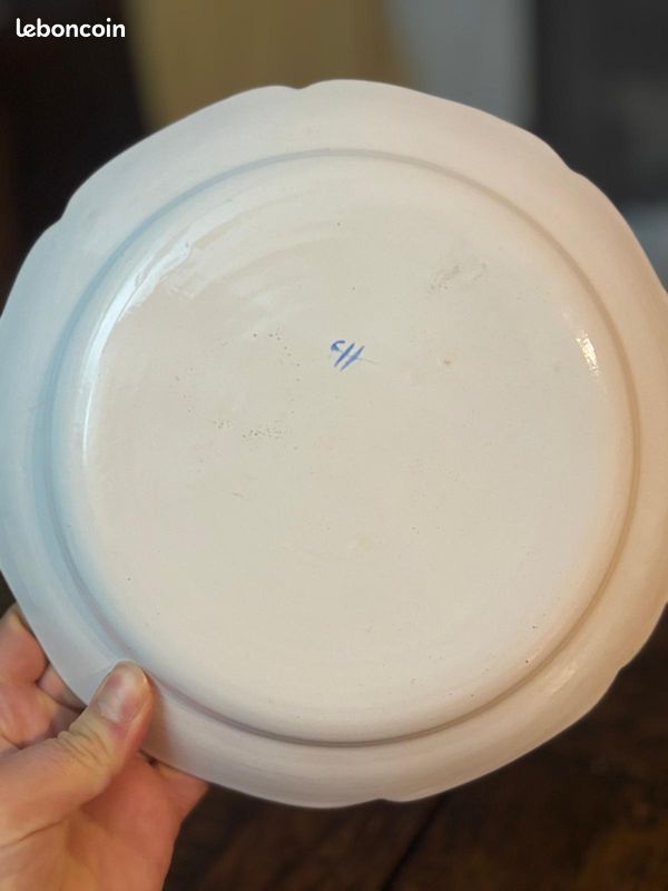 Service à Café Vintage Henri Chaumeil - 7 Tasses Et Soucoupes + Pot à Lait - Décor Strasbourg