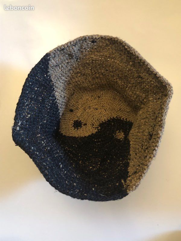 NEUFS 2 Chapeaux "Yin et yang" en fil de chanvre fait main (type bob) (image 8)