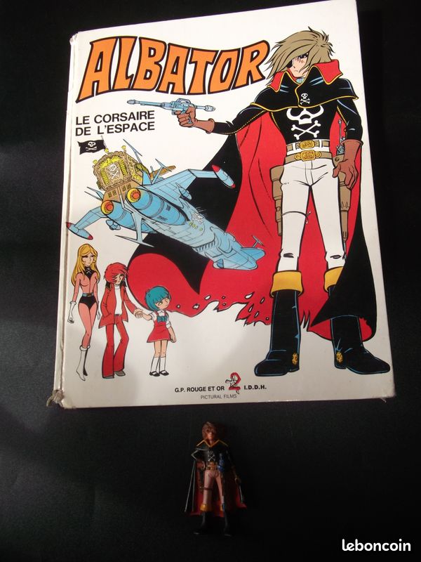 Sweat à Capuche Albator Tête De Mort - Style Manga Années 80, Couleur Noir, Neuf Avec étiquette