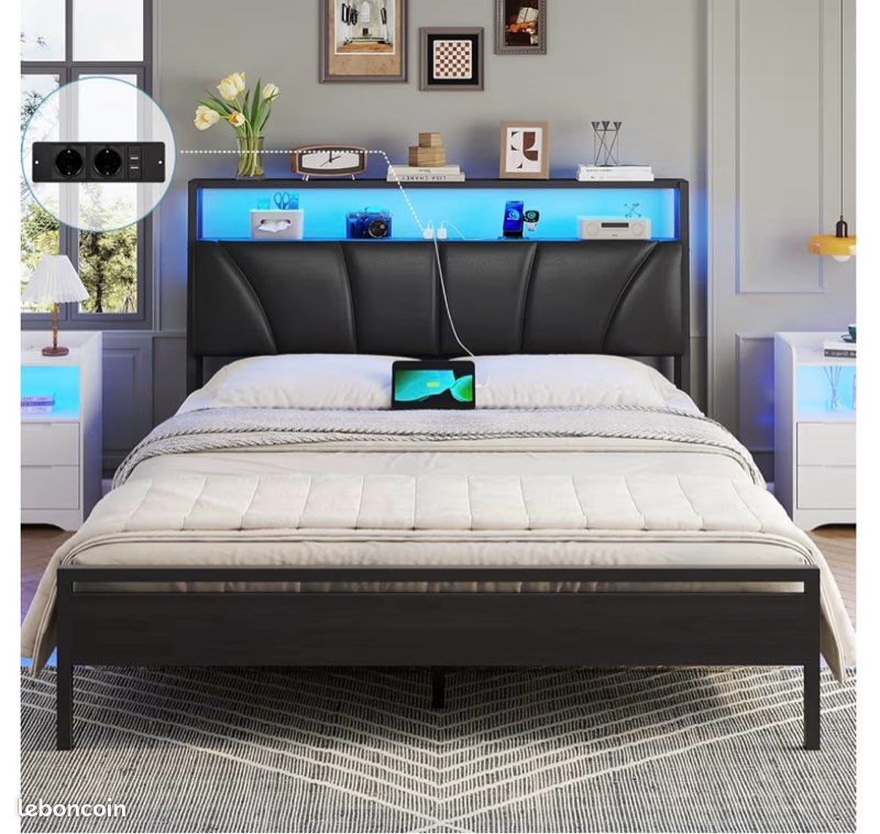 Lit avec matelas (image 2)