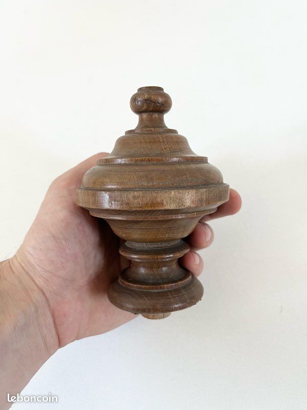 Sifflet De Police Ancien – Boule Liège Et Bois, Laiton, Années 40 (occasion Vintage)