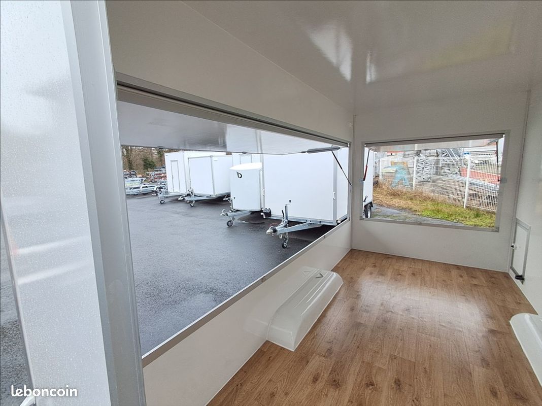 Remorque MAGASIN 2 essieux SNACK, MARCHE, FOOD TRUCK en STOCK 23 (image 3)