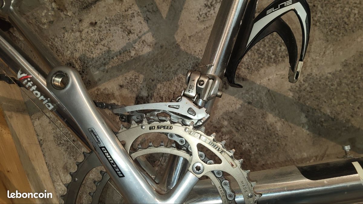 Pédalier Campagnolo Record 10v - 172,5mm 53/39 135 BCD - Italie - Occasion