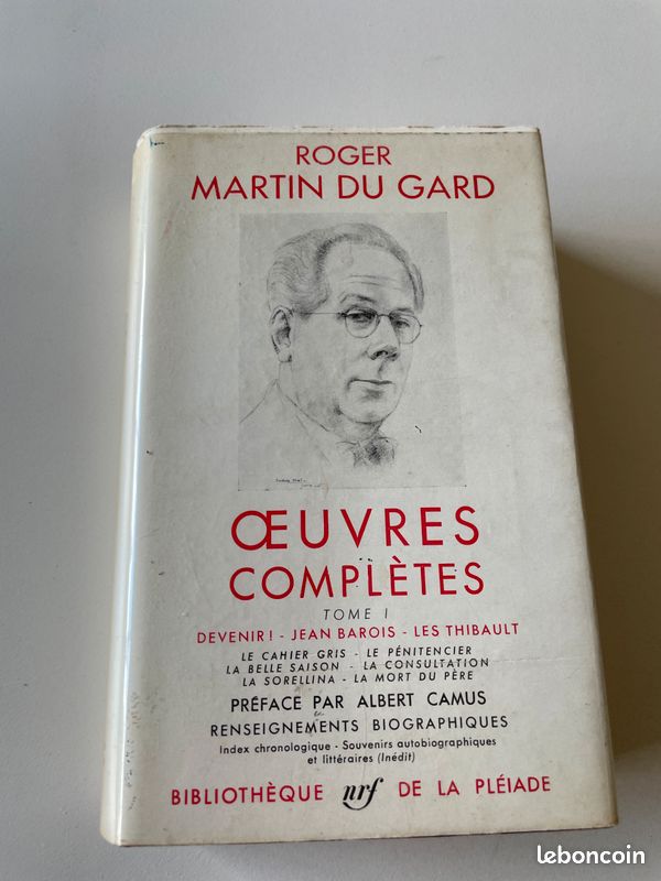 Livre Pleiade Roger Martin du Gard, Oeuvres tome I (image 2)