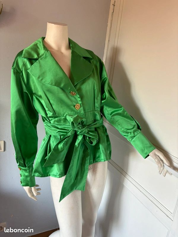 Veste en coton et soie Inès De La Fressange Petit 46 voir mesures (image 8)
