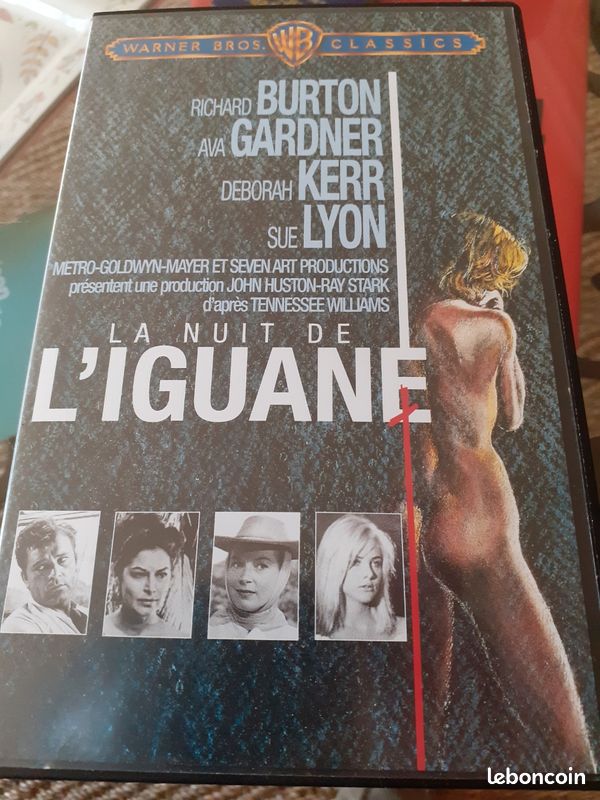 K7 Vhs - La Nuit de l'iguane- John Huston (image 1)