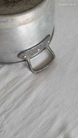 Grande Bassine Ancienne En Aluminium Tournus Unis France – Ø36cm, Hauteur 13cm