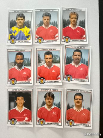 Lot de 7 autocollants panini football 1993 - Collection