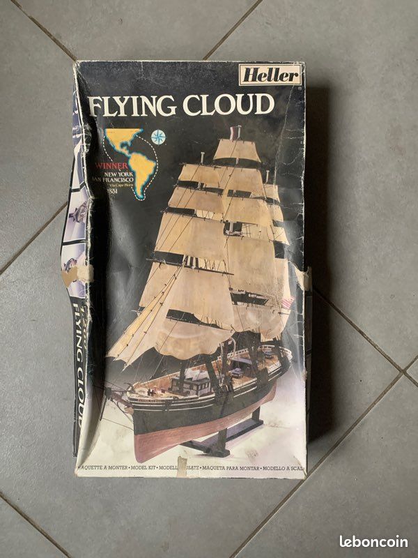 Maquette Bateau HELLER Flying Cloud 1/200 – Modèle Réduit De Voilier à Construire