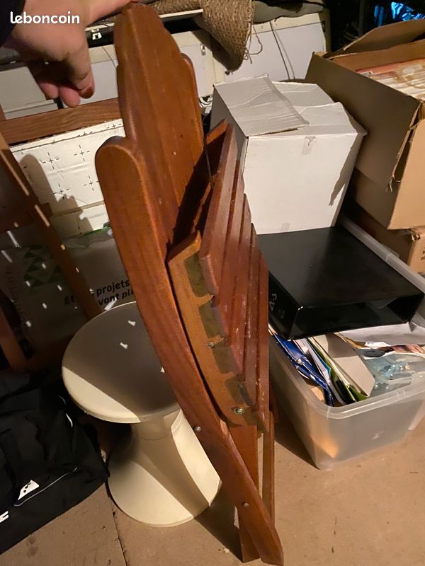 Chaise pliante en teck (image 2)