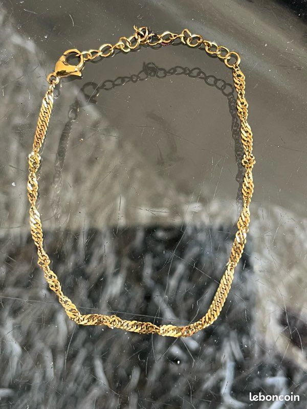 Bracelet Ancien Pour Femme En Métal Doré - Longueur 17 Cm - Début XXe Siècle - N°771/23