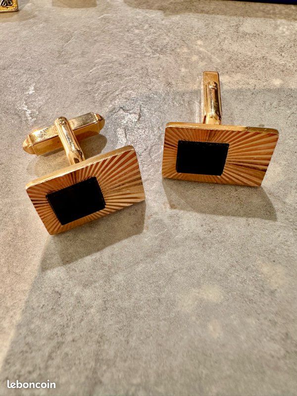 Ensemble De Boutons De Manchette Et Pince Cravate Bleu En Bois Pour Hommes • Maison Du Bois