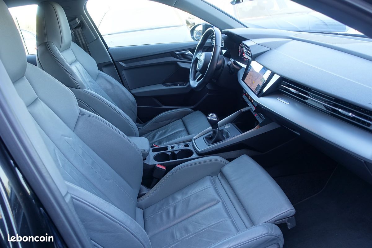 A3 Berline 35 Tfsi 150ch S-Line Virtual cockpit/Cuir sport chauffant/GPS Europe/Carplay/LED/1*Main/Garantie 12 Mois (image 8)