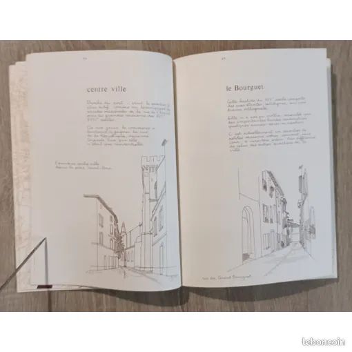 Villeneuve les Avignon Réhabilitation de la ville ancienne Relevés Notes Croquis par Claude Perron 1984 / Architecture Urbanisme Histoire Régionalisme Gard (image 2)