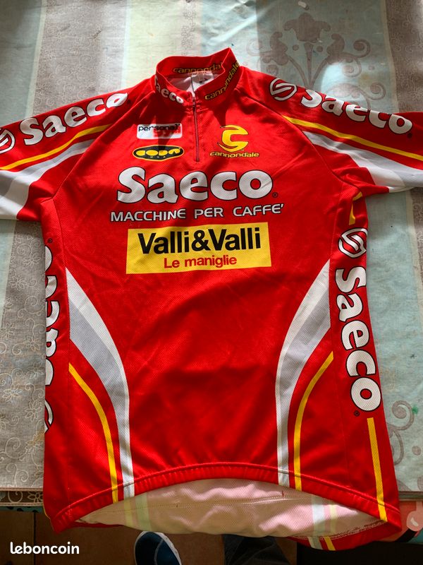Saeco Cannondale Maillot Vélo Cyclisme Neuf Taille M