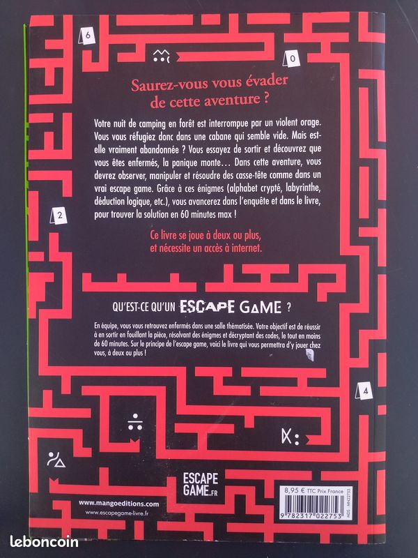 Lot Livre/Jeu "Escape Game" (image 9)