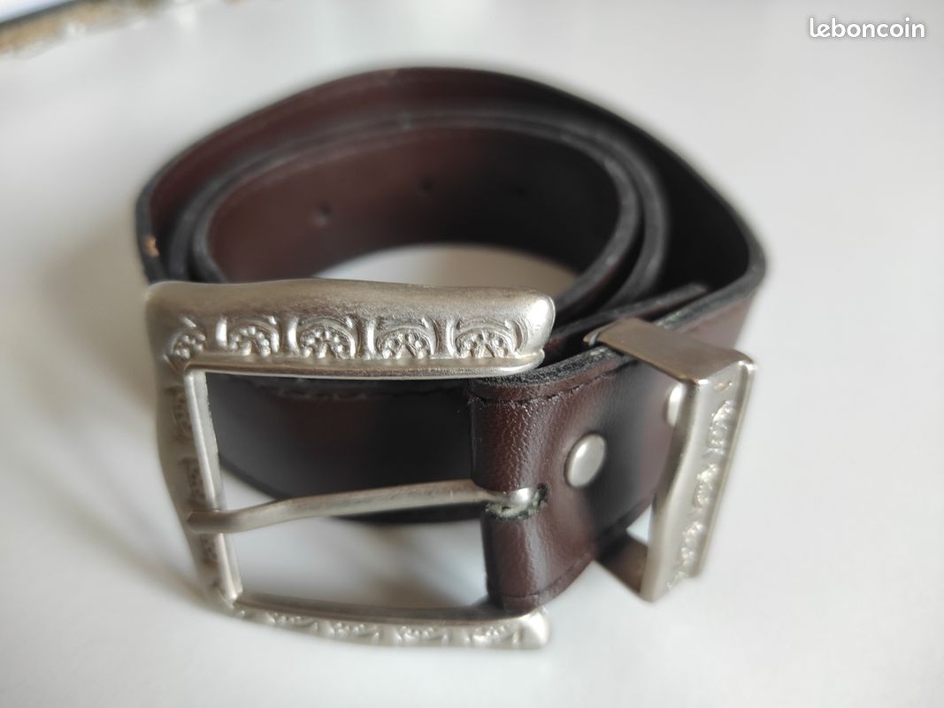 Ceinture femme marron style western Accessoires Bagagerie - Main Image