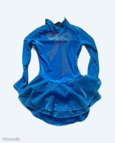 Robe Patinage Artistique COYI - Manches Longues - 80% Polyester, 20% Spandex - Compétition Et Spectacle - Taille 170 Robe Patinage COYI Manches Longues Compétition Entraînement Taille 170