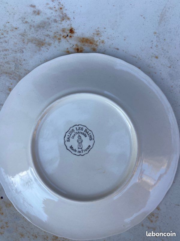 4 Assiettes Dessert motif Fruits Salins les Bains (image 6)