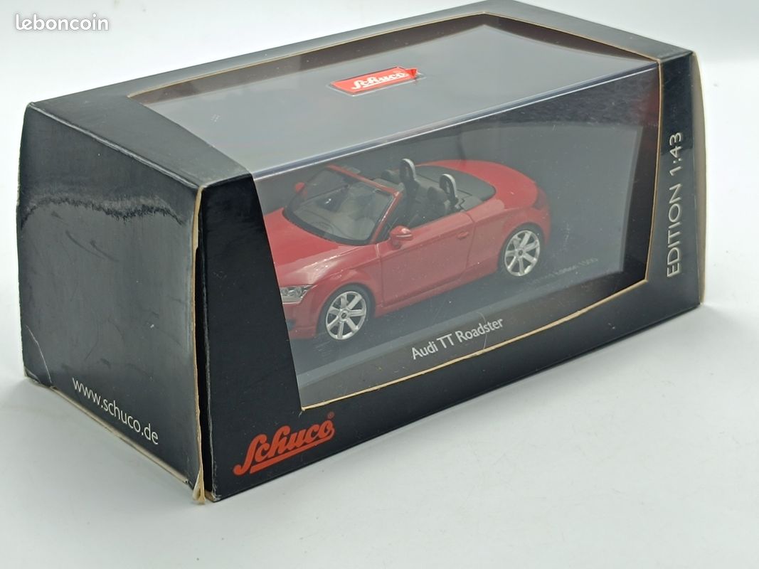 Modèle Réduit Schuco Audi TT Roadster 1/87 - Gris Foncé Métal - Boîte Vitrine - Occasion