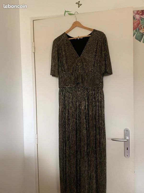 Robe A Coté Taille 1 Neuve (sans étiquettes) - Marron 100% Viscose